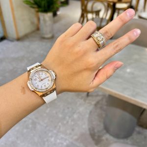 Đồng Hồ Hublot Đính Đá Big Bang One Click King Gold Replica 39mm (2)