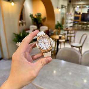 Đồng Hồ Hublot Đính Đá Big Bang One Click King Gold Replica 39mm (2)