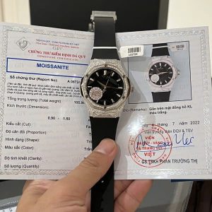 Đồng Hồ Hublot Orlinski Đính Full Đá Moissanite Hong Kong APS 40mm (7)