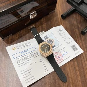 Đồng Hồ Hublot Orlinski King Gold Đính Đá Moissanite Hong Kong APS 40mm (7)