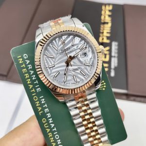 Đồng Hồ Nam Rolex Fake Máy Nhật Automatic Mặt Lá Cây DateJust 31mm (1)