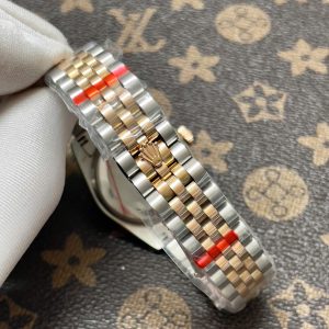 Đồng Hồ Nữ Rolex Fake Máy Cơ Nhật DateJust Mặt Số Màu Tím 31mm (1)