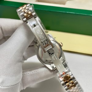 Đồng Hồ Nữ Rolex Fake Máy Cơ Nhật DateJust Mặt Số Xám 31mm (1)