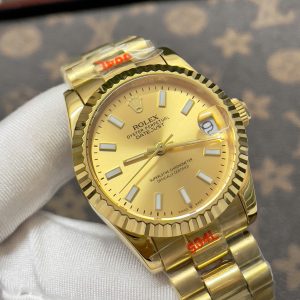 Đồng Hồ Nữ Rolex Fake Máy Nhật Automatic DateJust Màu Vàng 31mm (7)