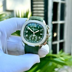 Đồng Hồ Patek Philippe Aquanaut 5968G Màu Xanh Quân Đội Replica Cao Cấp (1)