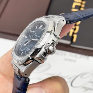 Đồng Hồ Patek Philippe Nautilus 5724 Màu Xanh Fake Máy Nhật 40mm (8)