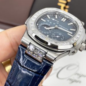 Đồng Hồ Patek Philippe Nautilus 5724 Màu Xanh Fake Máy Nhật 40mm (8)