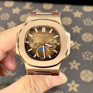 Đồng Hồ Patek Philippe Nautilus 5740 Máy Cơ Nhật Mặt Số Nâu 41mm (8)