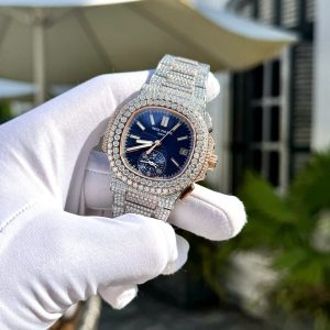 Đồng Hồ Patek Philippe Nautilus 5980 Đính Full Moissanite Hong Kong (2)