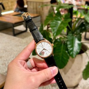 Đồng Hồ Rolex Cellini Replica Cao Cấp Mặt Trắng Dây Da MKS 39mm (1)