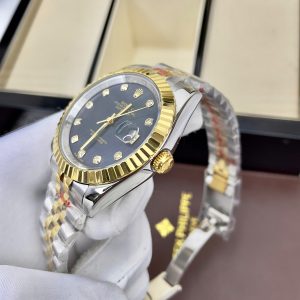 Đồng Hồ Rolex DateJust Mặt Xà Cừ Tím Fake Máy Cơ Automatic Nhật 36-41mm (1)