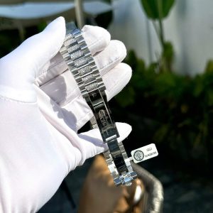 Đồng Hồ Rolex Day-Date Đính Đá Moissanite Mặt Số Thiên Thạch 40mm