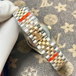 Đồng Hồ Rolex Fake Giá Rẻ Máy Pin Nhật Viền Đính Đá Nữ 31mm (1)