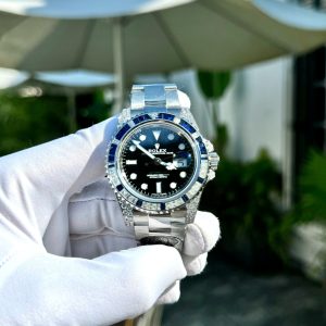 Đồng Hồ Rolex GMT-Master II 126759 Đính Moissanite và Sapphire 40mm (2)