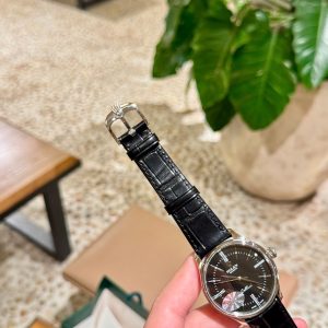 Đồng Hồ Rolex Nam Dây Da Màu Đen Cellini Replica Xưởng MKS 39mm (1)