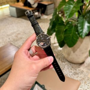 Đồng Hồ Rolex Nam Dây Da Màu Đen Cellini Replica Xưởng MKS 39mm (1)