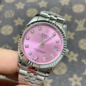 Đồng Hồ Rolex Nữ Dây Kim Loại Máy Pin Fake Giá Rẻ DateJust 31mm (2)
