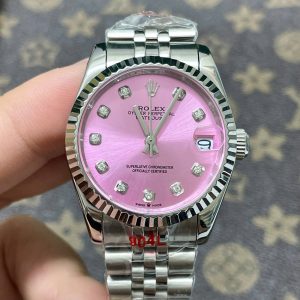 Đồng Hồ Rolex Nữ Dây Kim Loại Máy Pin Fake Giá Rẻ DateJust 31mm (2)