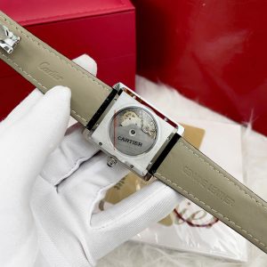 Đồng Hồ Cartier Tank Fake Máy Cơ Nhật Nam Dây Da Màu Đen 40mm (1)