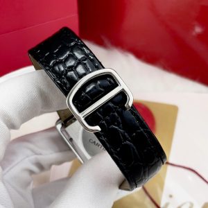 Đồng Hồ Cartier Tank Fake Máy Cơ Nhật Nam Dây Da Màu Đen 40mm (1)