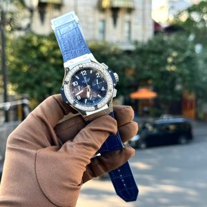 Đồng Hồ Hublot Big Bang Chronograph Fake Cao Cấp Màu Xanh Dương 44mm (6)
