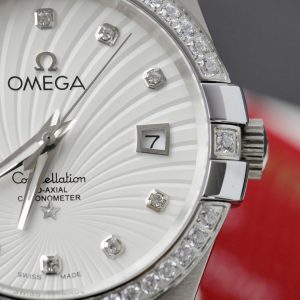 Đồng Hồ Omega Constellation Nam Đính Đá Fake Máy Thụy Sỹ 38mm (1)