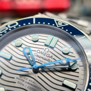 Đồng Hồ Omega Seamaster CO‑AXIAL Mặt Xám Viền Gốm Xanh VSF 42mm (2)