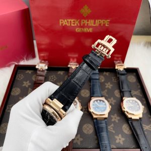 Đồng Hồ Patek Philippe Fake Máy Nhật Mặt Màu Đen Nautilus 5724R 40mm (1)
