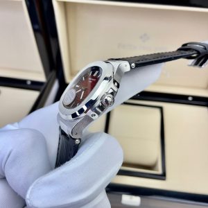 Đồng Hồ Patek Philippe Fake Máy Nhật Mặt Nâu Dây Da Nautilus 5711 40mm (1)