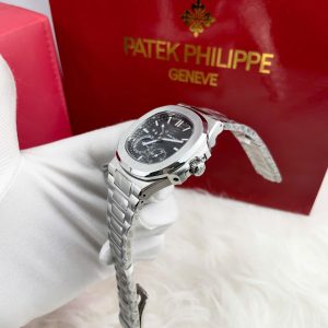 Đồng Hồ Patek Philippe Nam Dây Kim Loại Fake Máy Cơ Nautilus 5712 Mặt Xám 40mm (2)