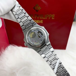 Đồng Hồ Patek Philippe Nam Dây Kim Loại Fake Máy Cơ Nautilus 5712 Mặt Xám 40mm (2)