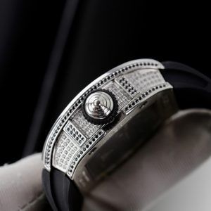 Đồng Hồ Richard Mille RM51-02 Đính Đá Dây Cao Su Màu Đen 40mm (9)