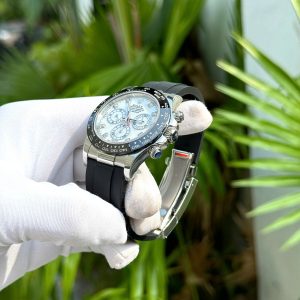 Đồng Hồ Rolex Daytona 116519LN Mặt Số Xà Cừ Đính Moissanite 40mm (3)