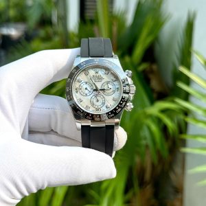 Đồng Hồ Rolex Daytona 116519LN Mặt Số Xà Cừ Đính Moissanite 40mm (3)