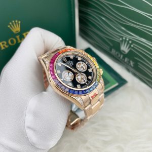 Đồng Hồ Rolex Daytona Rainbow Fake Máy Cơ Nhật Automatic Nam 40mm (8)
