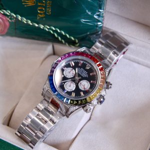 Đồng Hồ Rolex Fake Máy Nhật Automatic Nam Daytona Rainbow 40mm (1)