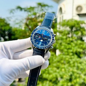 Đồng Hồ Omega Speedmaster Moonphase Chronograph Màu Xanh Dương 44mm (6)