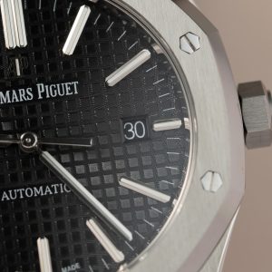 Đồng Hồ Audemars Piguet Rep 11 Royal Oak 15450ST Mặt Đen Xưởng APS 41mm (8)