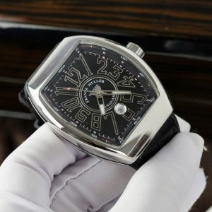 Đồng Hồ Franck Muller V45 Fake 11 Máy Thuỵ Sỹ Đen Xưởng ABF 45mm (1)