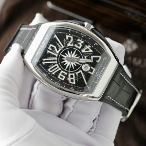 Đồng Hồ Franck Muller V45 Fake Cao Cấp Máy Thuỵ Sỹ Màu Đen Xưởng ABF 45mm (9)