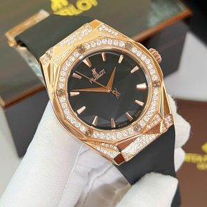 Đồng Hồ Hublot Automatic Nam Đính Đá Máy Cơ Nhật Fake Cao Cấp Orlinski 44mm (1)