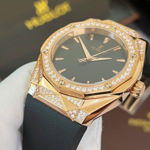 Đồng Hồ Hublot Automatic Nam Đính Đá Máy Cơ Nhật Fake Cao Cấp Orlinski 44mm (1)