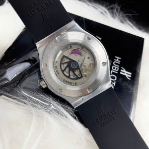 Đồng Hồ Hublot Automatic Nam Máy Cơ Nhật Đính Đá Mặt Số Trắng 42mm (5)