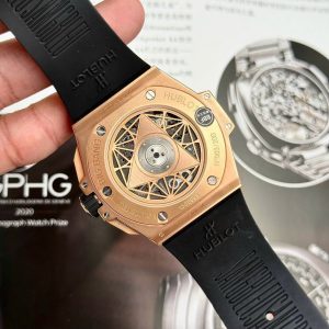 Đồng Hồ Hublot Big Bang Sang Bleu II King Gold Chế Tác Dây Trắng Xưởng BBF 45mm