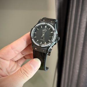 Đồng Hồ Hublot Chế Tác Vỏ Gốm Đen Tinh Chỉnh Máy SW300 Cao Cấp Nhất 42mm (1)