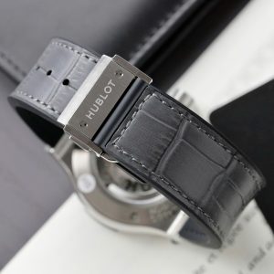 Đồng Hồ Hublot Classic Fusion Đính Đá Mặt Xám Fake Cao Cấp Xưởng HB 38mm (9)