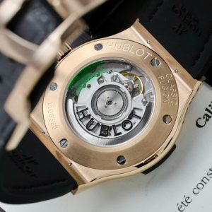 Đồng Hồ Hublot Classic Fusion King Gold Đính Đá Fake Cao Cấp Xưởng HB 38mm (8)