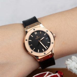 Đồng Hồ Hublot Classic Fusion King Gold Màu Đen Nữ Rep 11 Thuỵ Sỹ 33mm (1)