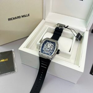 Đồng Hồ Nam Richard Mille RM052 Fake Cao Cấp Họa Tiết Đầu Lâu 42mm