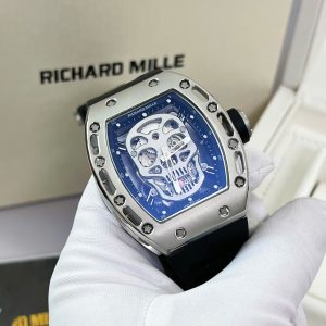 Đồng Hồ Nam Richard Mille RM052 Fake Cao Cấp Họa Tiết Đầu Lâu 42mm